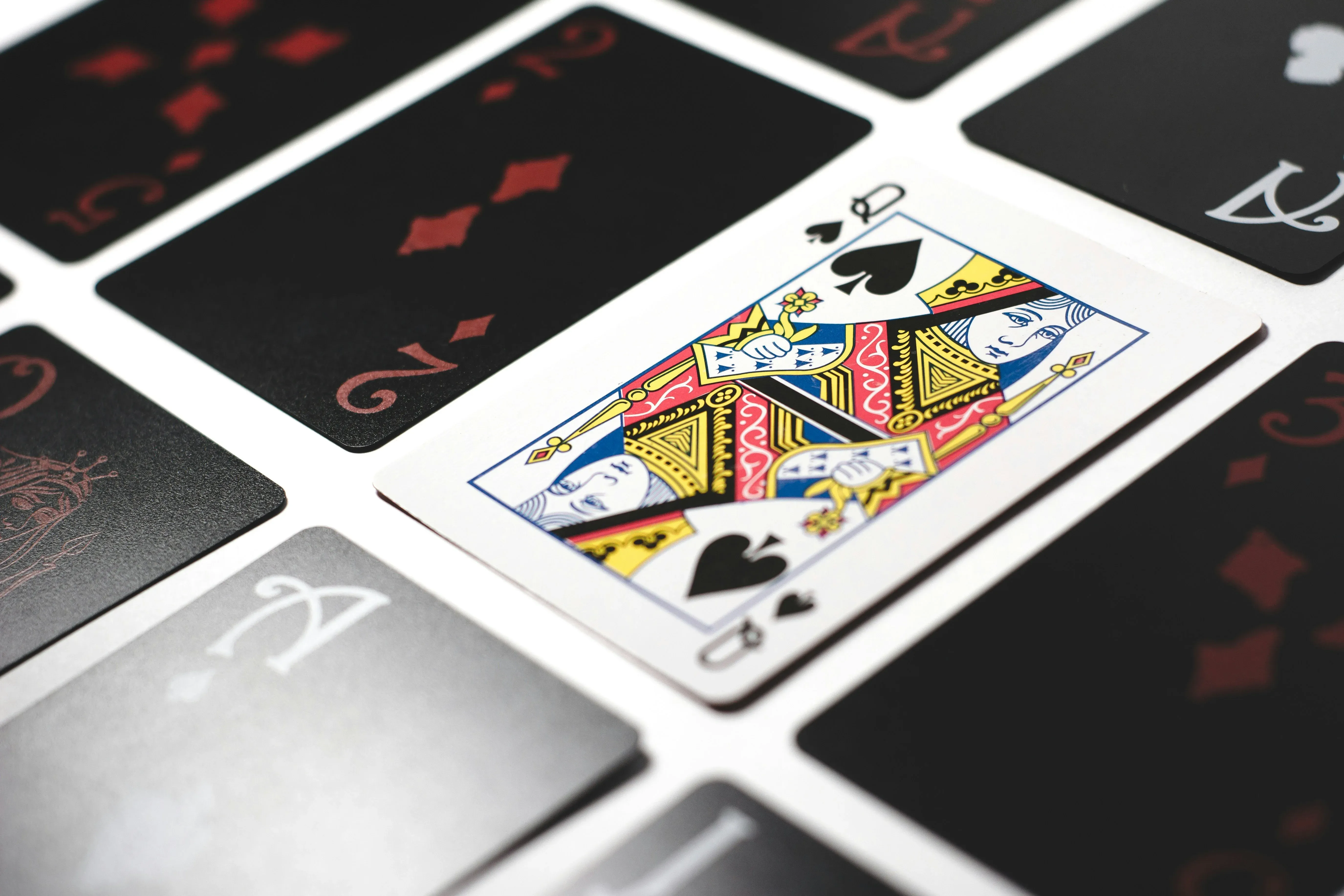 Roulette table close-up