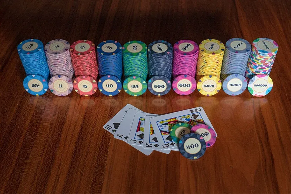 Variety of casino game tiles